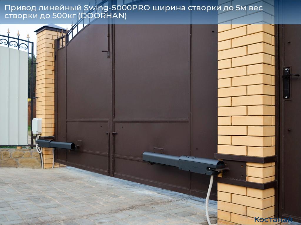 Привод линейный Swing-5000PRO ширина cтворки до 5м вес створки до 500кг (DOORHAN), kostanaj.doorhan.ru
