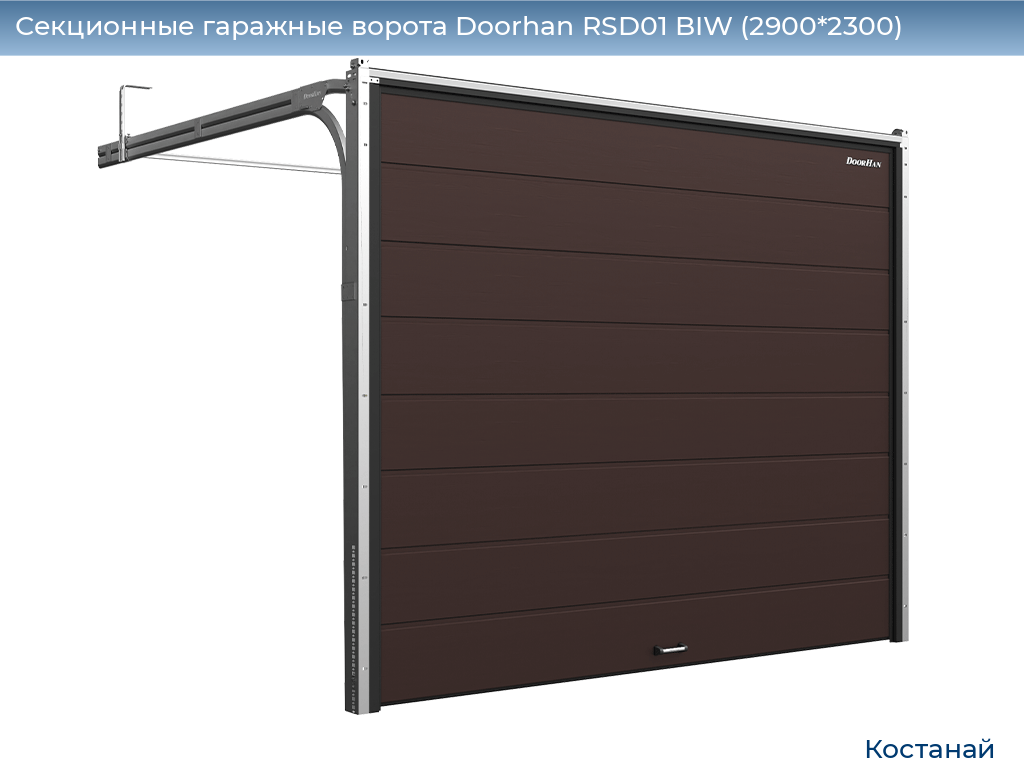 Секционные гаражные ворота Doorhan RSD01 BIW (2900*2300), kostanaj.doorhan.ru