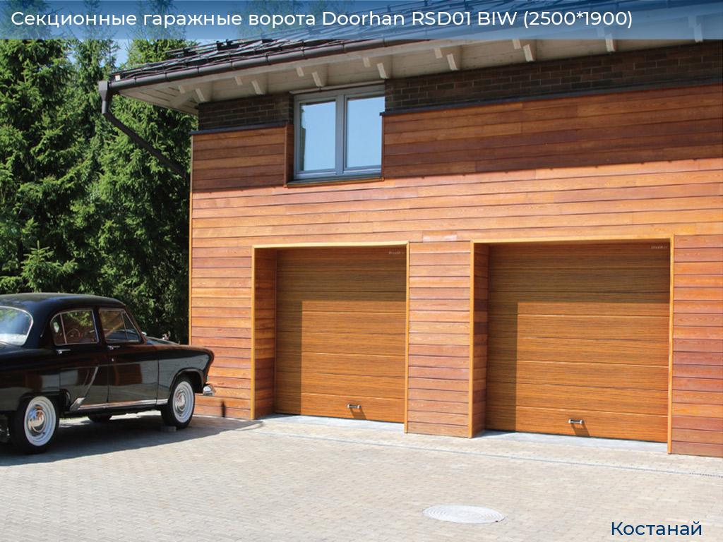 Секционные гаражные ворота Doorhan RSD01 BIW (2500*1900), kostanaj.doorhan.ru