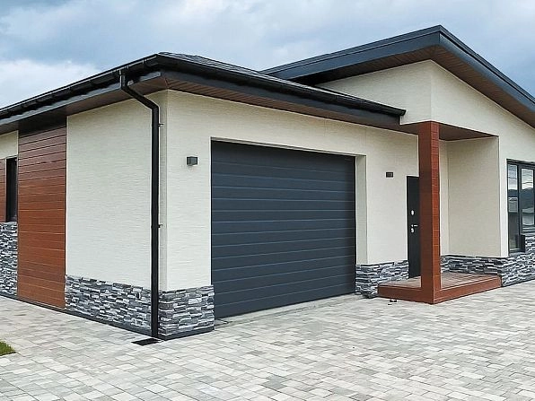 Cекционные ворота 4000х2150 мм антрацитовые DoorHan RSD02, kostanaj.doorhan.ru