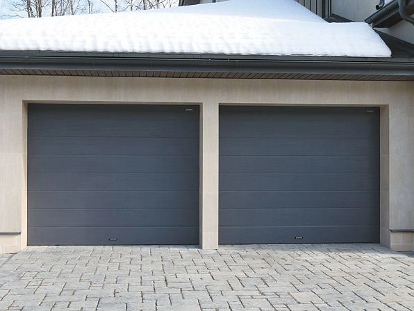 Cекционные ворота 4000х2150 мм антрацитовые DoorHan RSD02, kostanaj.doorhan.ru